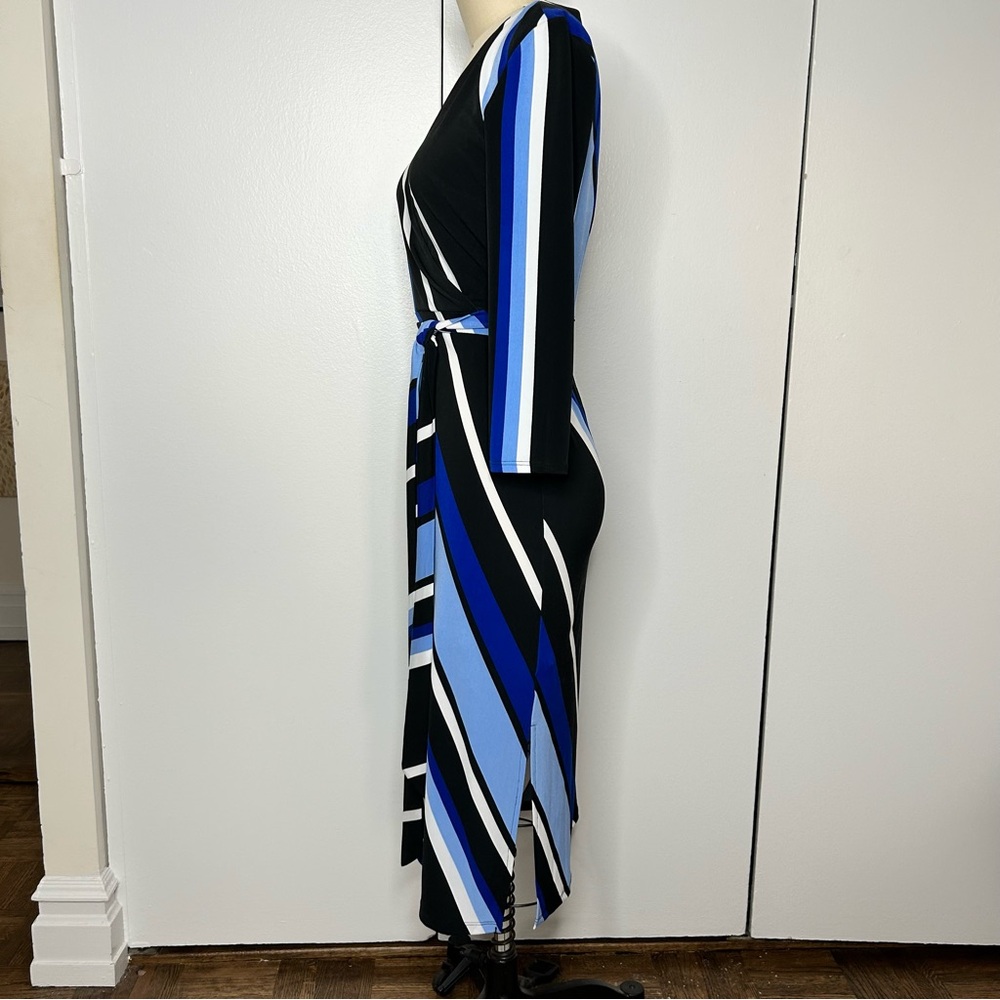 INC International Concepts Faux Wrap Midi Dress - Picture 4 of 11